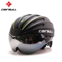 Goggles Cycling Bicycle Helmet Ultralight In-mold Bike Helmet Road Mountain Helmet With Lens