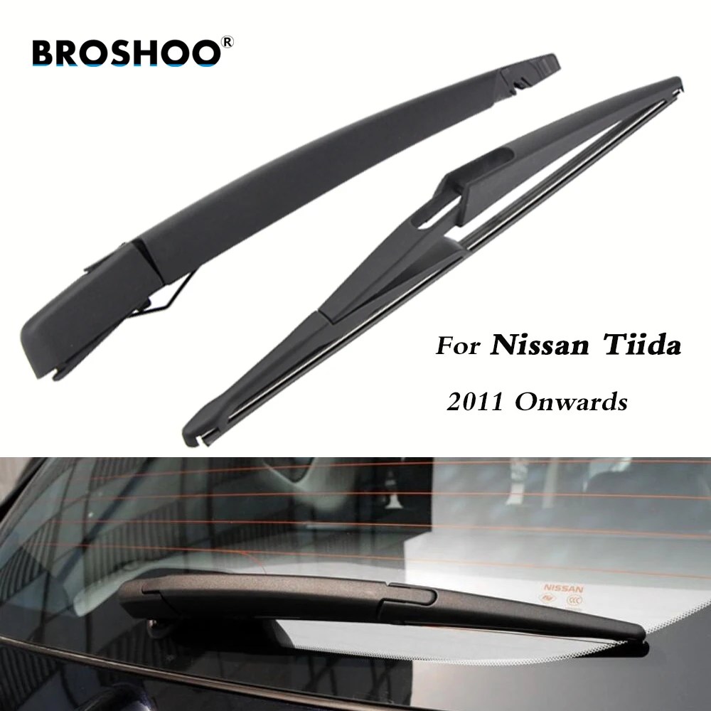 BROSHOO Car Rear Wiper Blade Blades Back Window Wipers Arm For Nissan