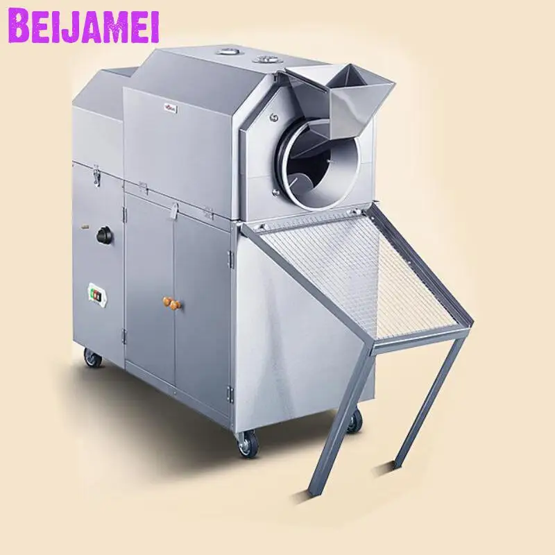 

Beijamei Free Ship Commercial Peanut Walnut Roasting Machine Gas Type Frying Fried Chestnuts Nuts Machine