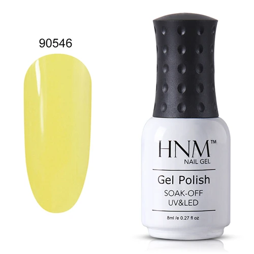 HNM 8 пилка для ногтей светлый цвет Полупостоянный верхний базовый праймер краска гель лак Замачивание от 30 цветов Гибридный лак штамповка эмаль - Цвет: 90546