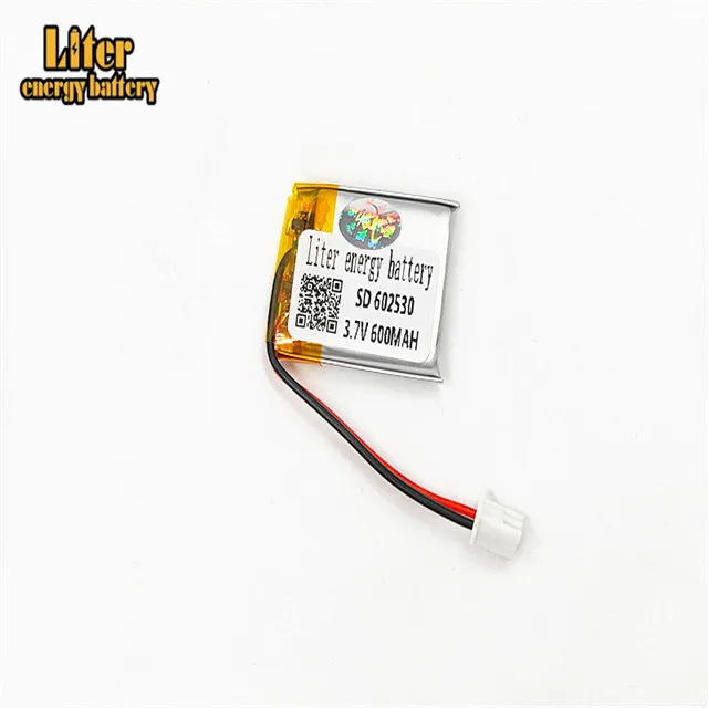 XHR-2P 2,54 3,7 V 600mAh 602530 полимерная литиевая батарея MP3 звуковая карта считывающая машина батарея