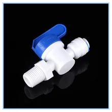 Ro воду прямо 1/" od шланг 1/4" bsp наружная резьба Quick Connect фитинги Пластик шаровой клапан reveser осмоса установки