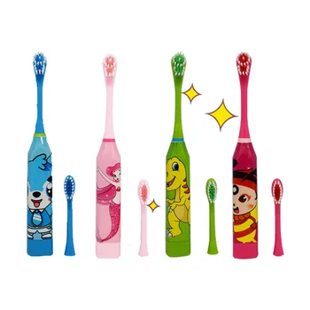 

Cute Cartoon Children Pattern Electric Toothbrush Kids Home Soft Head Electric Clean Teeth Brush with 1Pcs Replace Brush Head