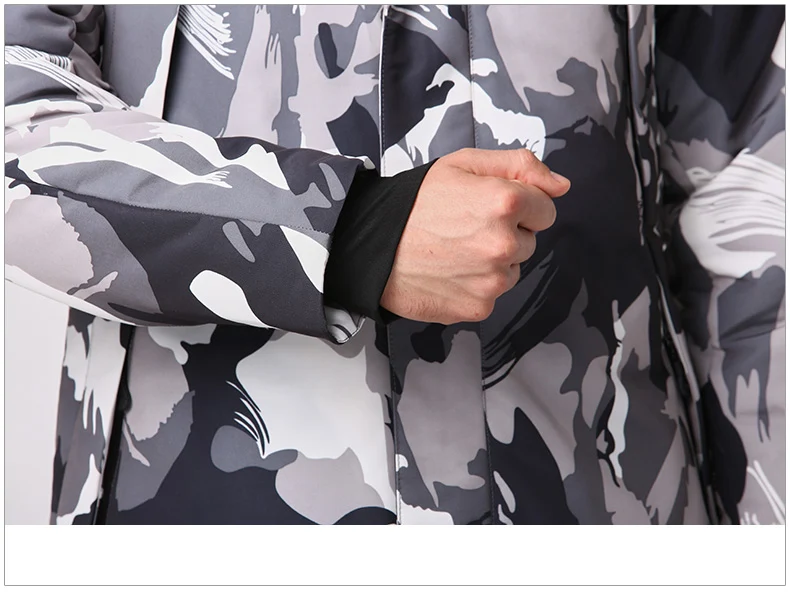Fashion Winter Jackets Men's Warm Down Coat Parka Thickening Rabbit hair Liner Detachable Turtleneck Windproof Concise  (19)
