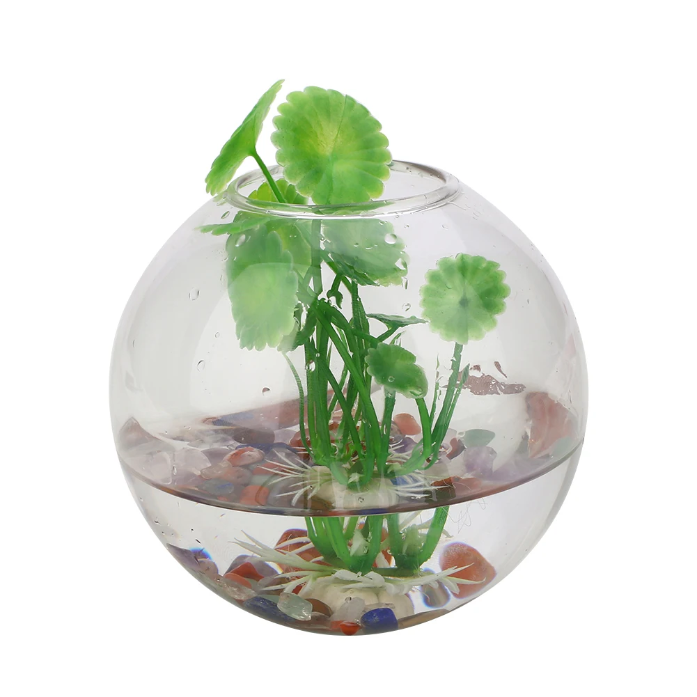 

Wall Hang Glass Flower Vase Terrarium Container Home Garden Office 8cm UK STOCK