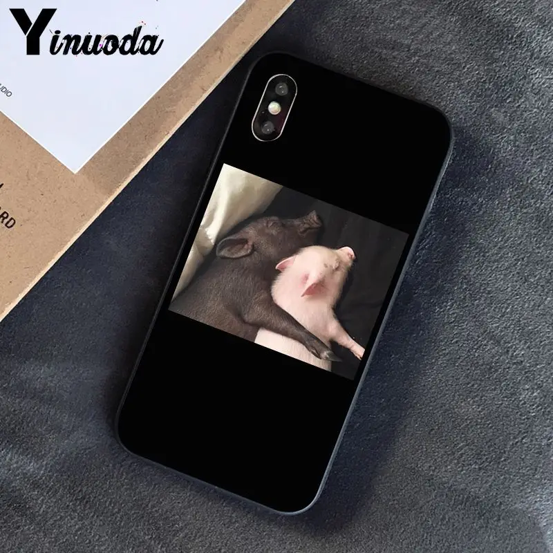 Yinuoda смешной мультфильм свинья Coque Оболочка Чехол для телефона для iPhone 8 7 6 6S 6Plus X XS MAX 5 5S SE XR 10 чехол s