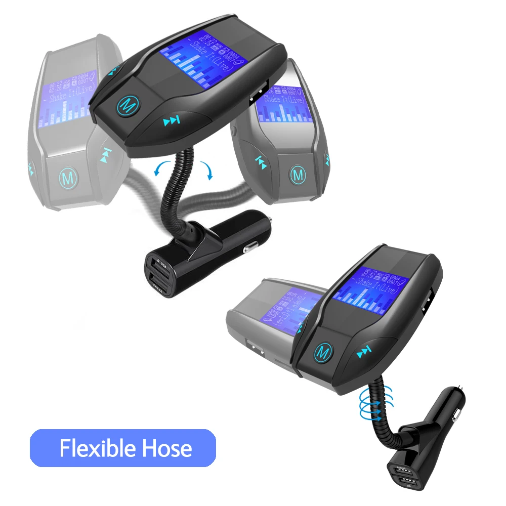 Nulaxy Автомобильный MP3 плеер Bluetooth FM модулятор комплект с ЖК дисплей Дисплей