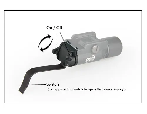 Фонарик Охотного оружия переключатель фонарика в сборе для X-Series element x300 x300v x400 1911 оружие Легкие аксессуары NE04044