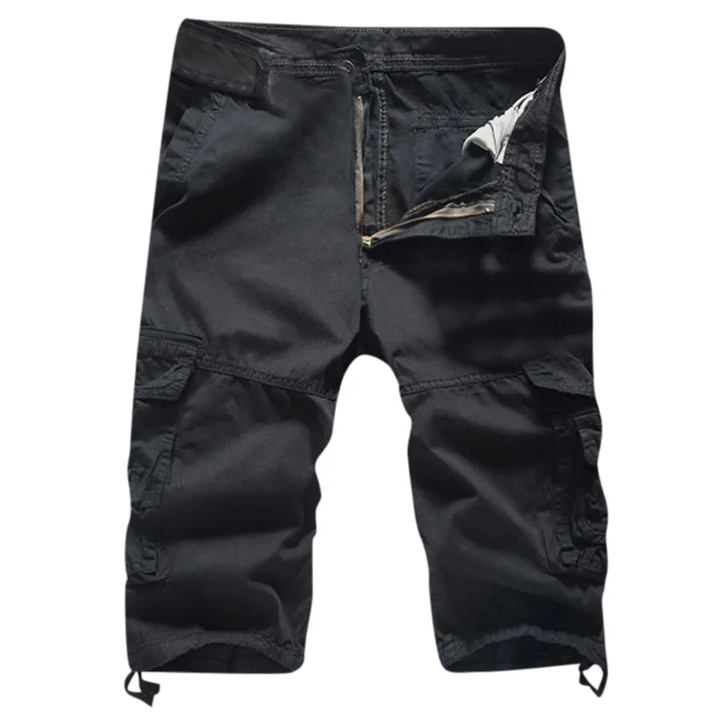 Плюс размер военные мужские карго шорты Уличная твердые мужские короткие штаны мужские повседневные мужские шорты Лето шорты мужские