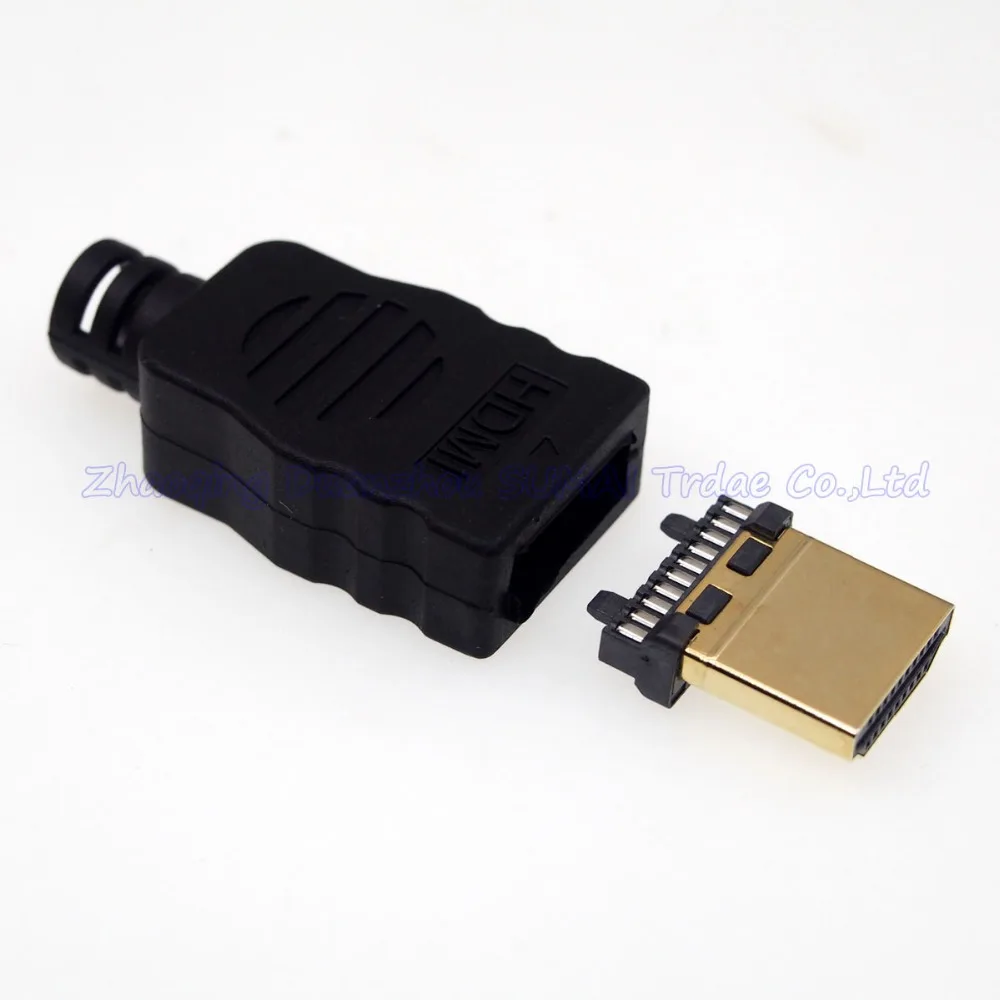 5 компл. Высокое качество позолоченный HDMI разъем паянный Соединительный