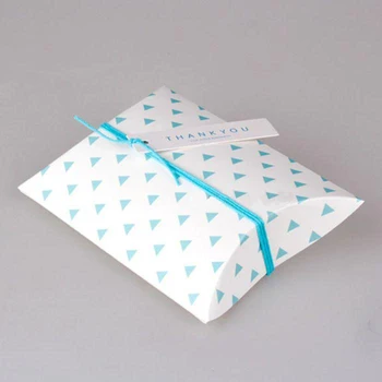 

18.5*13.7*4CM pillow paper box candy box wedding Holidays Christmas giftbox, Student small gifts bag 100pcs Free shipping