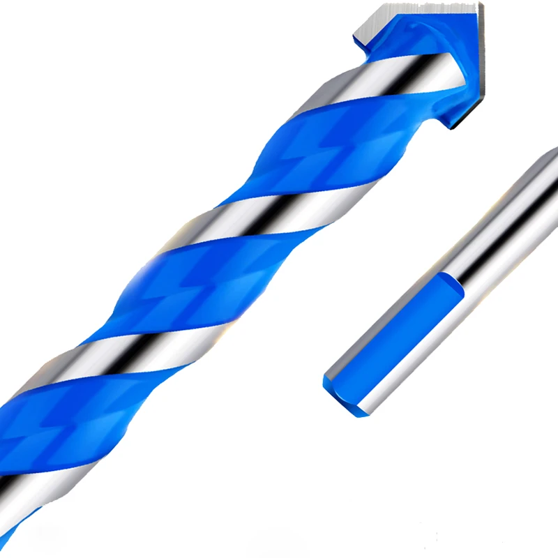 

6mm 8mm 10mm 12mm triangle drill flat tile cement multi-purpose ceramic wall glass cement stone blue cutter nail metal drill