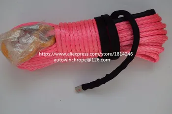 

High Quality Pink 12mm*30m Synthetic Rope,Winch Rope Extension,Towing Rope,ATV Winch Cable,Boat Winch Rope