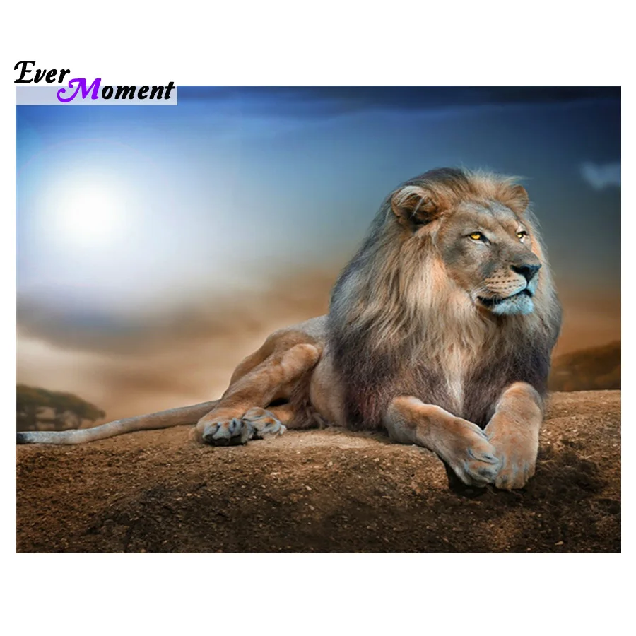 

Ever Moment diy diamond painting Diamond embroidery square diamond mosaic pasted Cross stitch kit Craft Needlework lion ASF133