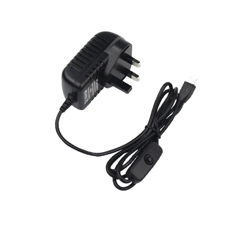 Raspberry Pi 4 Питание адаптер ON/OFF переключатель USB C 5V 3.0A US/EU/UK/AU