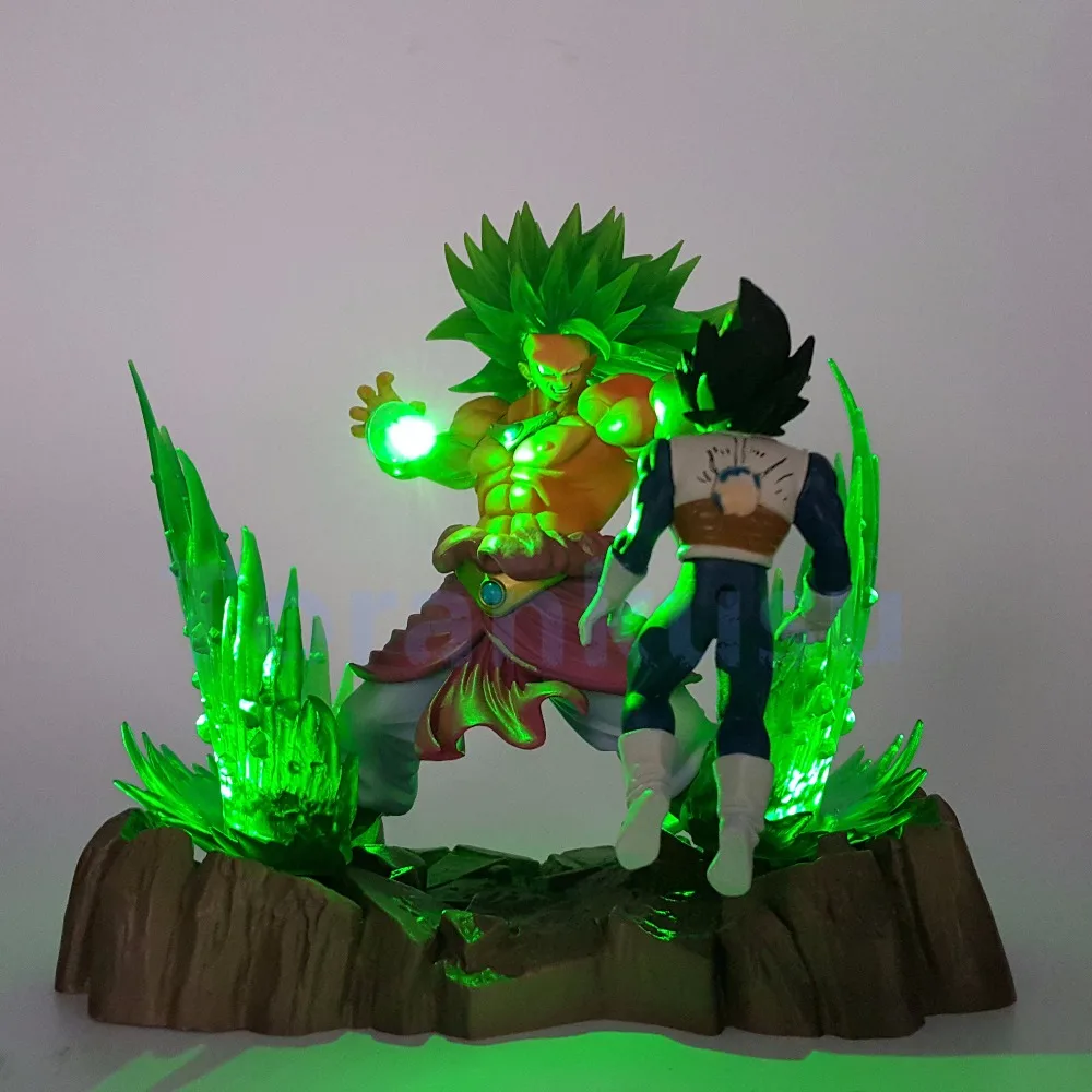 Экшн фигурка Драконий жемчуг Z Broly VS Вегета файтинг сделай сам светодиодный набор