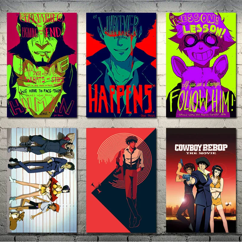 

Cowboy Bebop Japan Anime Art Silk Canvas Poster 13x20 24x36inch Wall Pictures-001