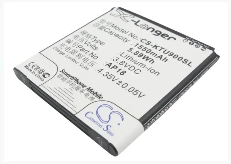 Cameron sino 1550 мАч батарея для наушники Blu Tank 4,5 для K-TOUCH U9 AP18 мобильный, Смартфон батарея