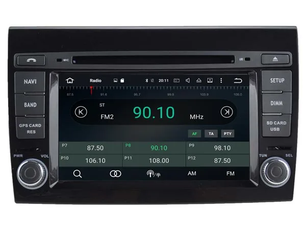 Perfect FOR FIAT BRAVO Android 8.0 Car DVD player Octa-Core (8Core) 4G RAM 1080P 32GB ROM WIFI gps car multimedia auto stereo 15