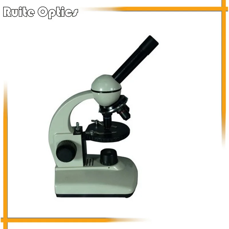 

Optical Instrument Monocular Biological Compound Microscope with LED Light For Students Learn Science