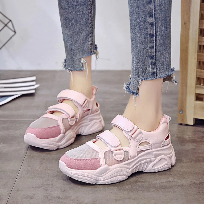

Sports Running Shoes Women Jogging Platform Chunky Sneakers for Mother Outdoor Height-Increasing Female Walking Shoes Trainers