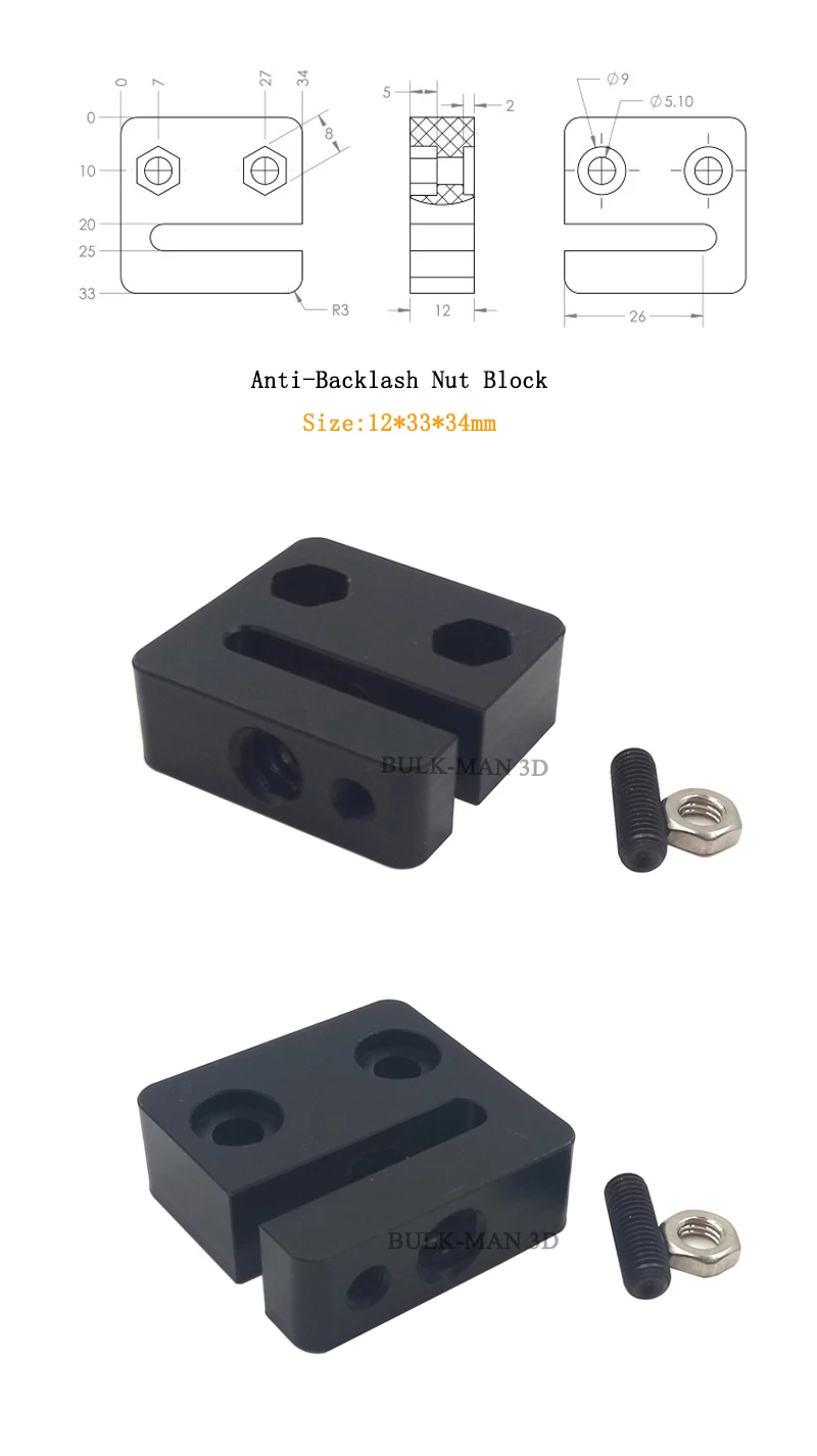 Anti-Backlash Nut Block 00
