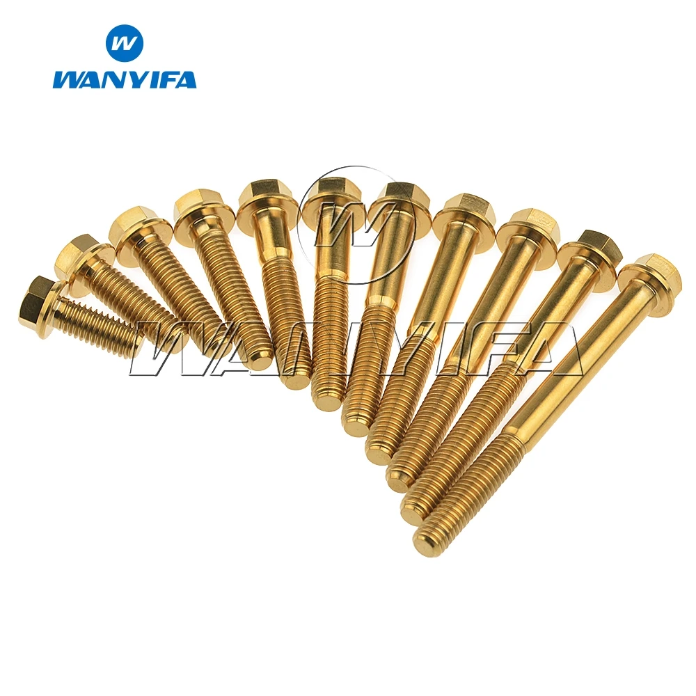 Винты с шестигранной головкой wanifa M6x10 15 20 25 30 35 40 45 50 55 60 65 70 мм титановый болт