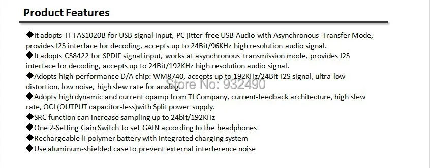 XDUOO XD-01 24 бит/192 кГц USB DAC и усилитель для наушников