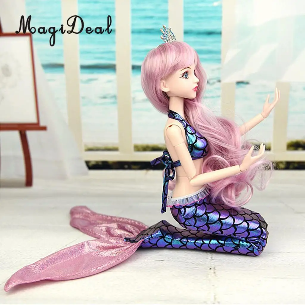  Popular 1/3 Doll Mermaid Dress Fashion Skirt Evening Party Gown for  BJD Doll Accessories Girl Gift	