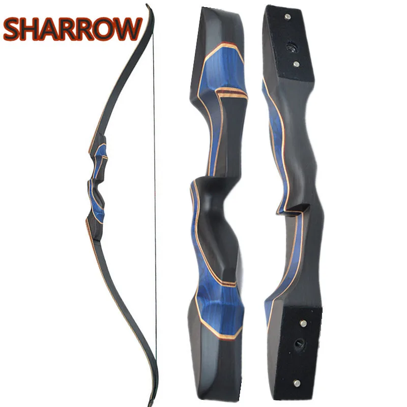

1Pc 58" Takedown Recurve American Hunting Bow 20-55lbs Wooden Handle Right Hand For Outdoor Shooting Training Accessories