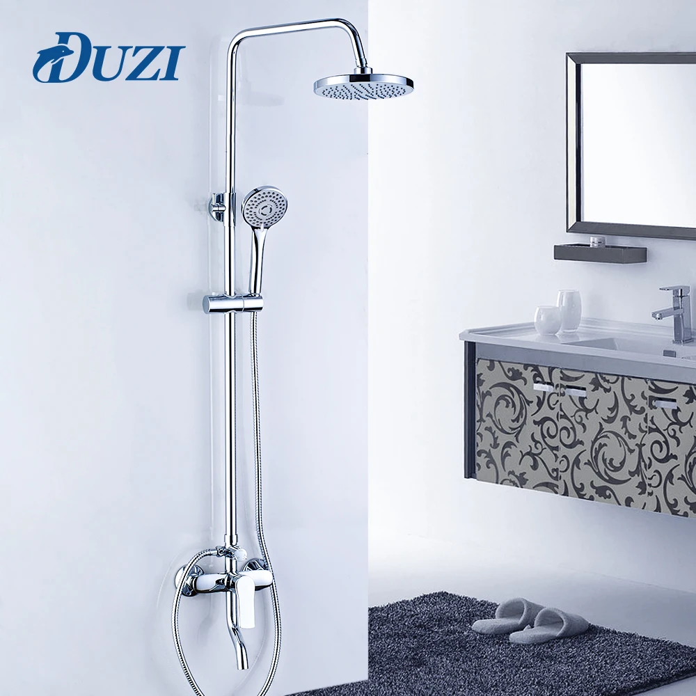 Buy DUZI Bathroom Shower Faucet Set Bronze Bathtub Faucet Mixer Tap Waterfall