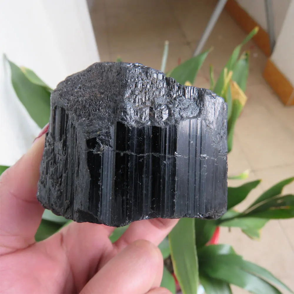 

305g AAA 100% Natural Raw Black Tourmaline Gemstone Specimen Rock Reiki Chakra Reiki Healing Metaphysical Pocket Stone Specimen