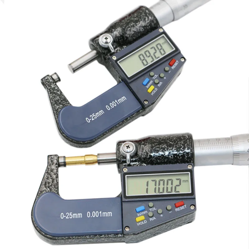 FTBTOC Digital Micrometer 0 25mm 0.001mm Metric/Inch Electronic Outside