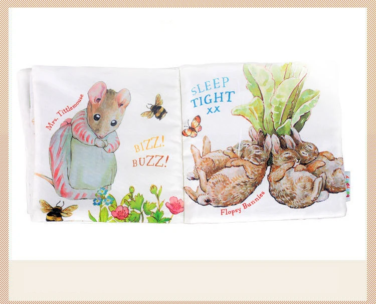 Милые детские тканевые книги Ночная Ночь Питер Кролик Детские развивающие игрушки распродажа