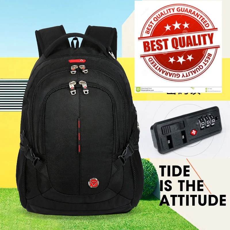 

Swiss tsa anti-theft Men's Backpack 15.6 inch Computer Notebook School Travel Bags Large bagpack waterproof Business mochila