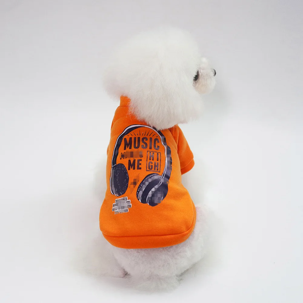 Pet Clothing for Cat Clothes for Cats Warm Clothes for Small Cats Clothing Chihuahua Costume for Cat Coats Jackets Pet Product45 - Цвет: Orange Music