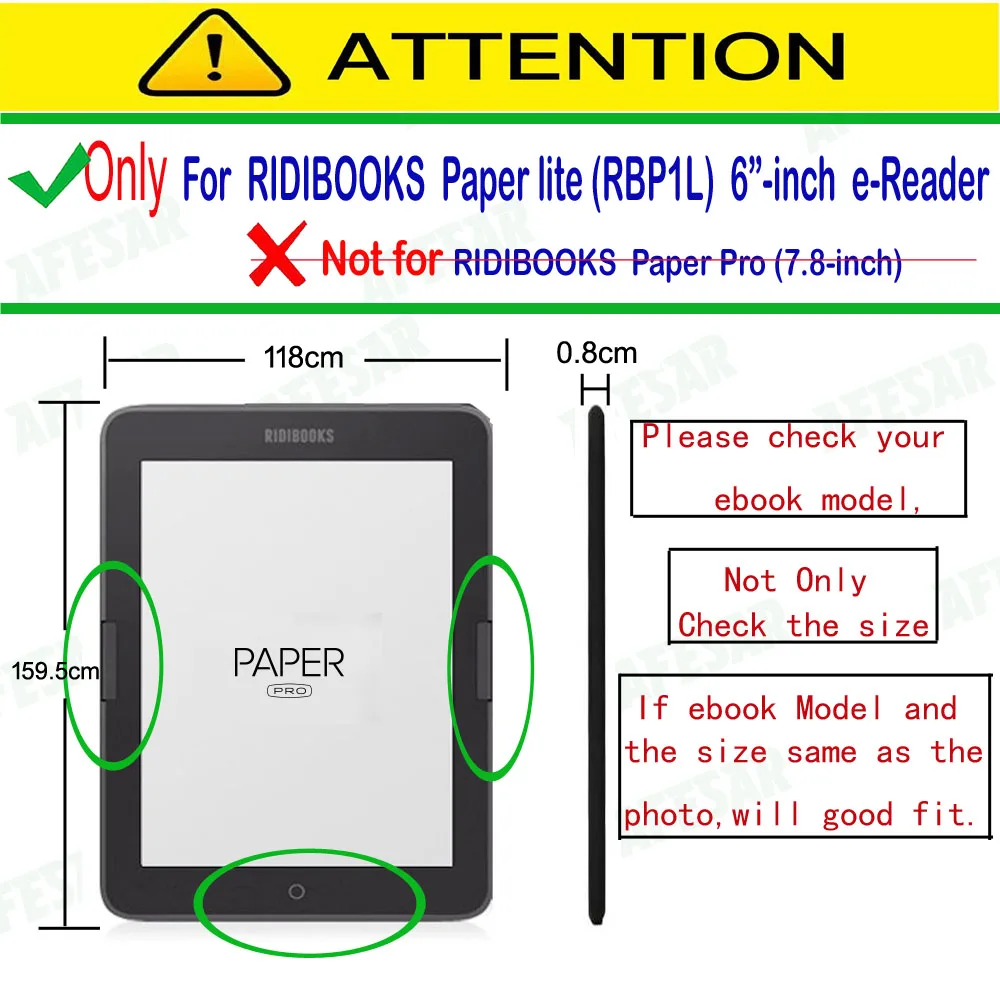 Чехол для RIDIBOOKS paper lite(RBP1L), Южная Корея, 6 дюймов, электронная книга, электронная книга, T63, boyue, откидная крышка, чехол из искусственной кожи Ridibook