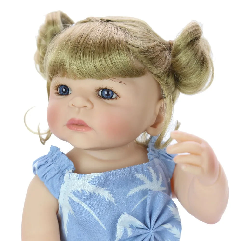 Полностью силиконовая кукла reborn игрушки 55 см bebes silicona completo bonecas realista модные куклы