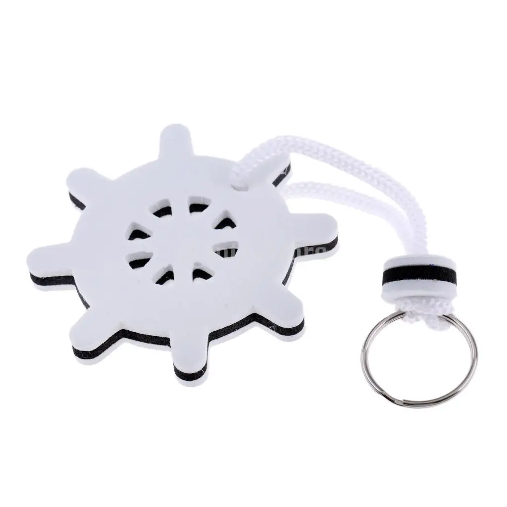 Surfboard / Anchor / Steering Wheel Shaped Foam Floating Key Ring Water Buoyant Keyring Marine Boating Sailing Boat Float