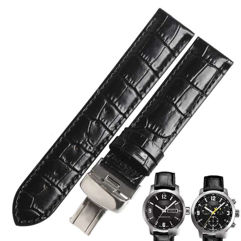 Ремешок WENTULA для часов Tissot T055 PRC200 T055410A/417/430 ремешок из телячьей кожи натуральной