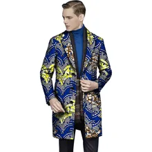 Мужской костюм в африканском стиле с принтом, куртки, африканская Мужская одежда, длинные блейзеры, вечерние костюмы для мужчин в африканском стиле