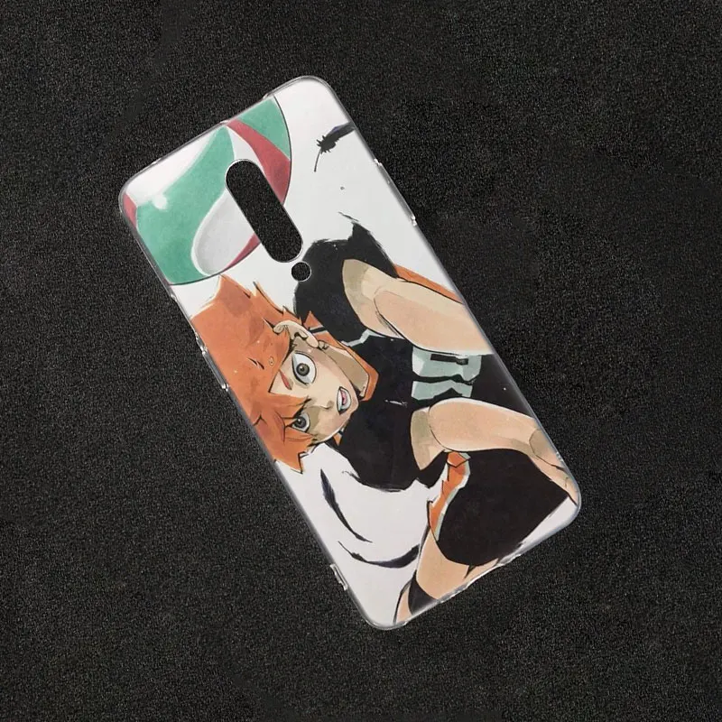 Модный прозрачный мягкий силиконовый чехол для OnePlus 7 Pro из ТПУ с аниме волейбол