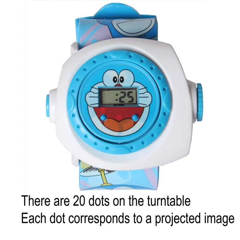2019 Новая мода hello kitty Человек-паук Дораэмон часы, которые можно проецировать игрушки для детей часы для мальчиков и девочек детские часы