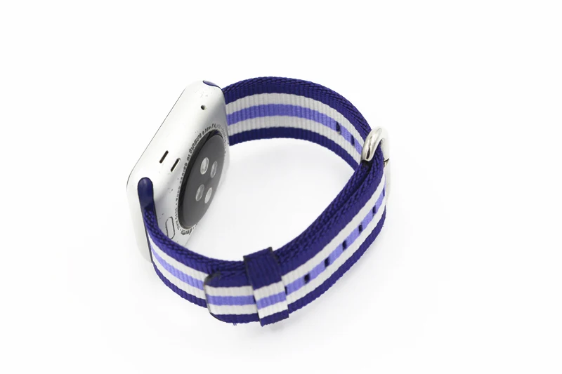 URVOI ремешок для Apple Watch Series 5 4 3 2 1 лямка из нейлоновой ткани NATO наручные часы для iwatch новые цветные стили узор с классической пряжкой