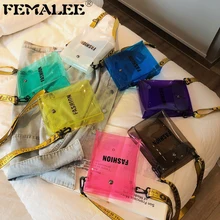 Женская сумка из ПВХ, новая модная прозрачная сумка через плечо, роскошная женская сумка-мессенджер, прозрачная сумка на плечо для мобильного телефона