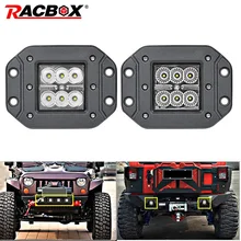 18 Вт автомобильный головной светильник светодиодный рабочий светильник бар Точечный светильник для бездорожья ATV UTV Kamaz UAZ 4x4 Автомобильная Лодка Авто Вождение противотуманный светильник Стайлинг автомобиля