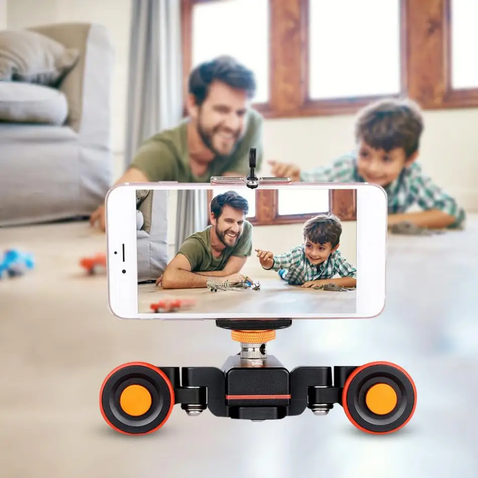 YELANGU-L4X-Autodolly-Electric-Slider-Motorized-Pulley-Car-Cine-Dollies-Pulley-Rolling-Skater-with-Wireless-Remote-for-DLSR-Camera-Video-Camcorder-Smart-Phone (9)