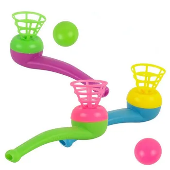 

50pcs/lot Party Little Toy Tobacco Pipe Blowing Ball Suspended Ball Classic Toys Birthday Gift