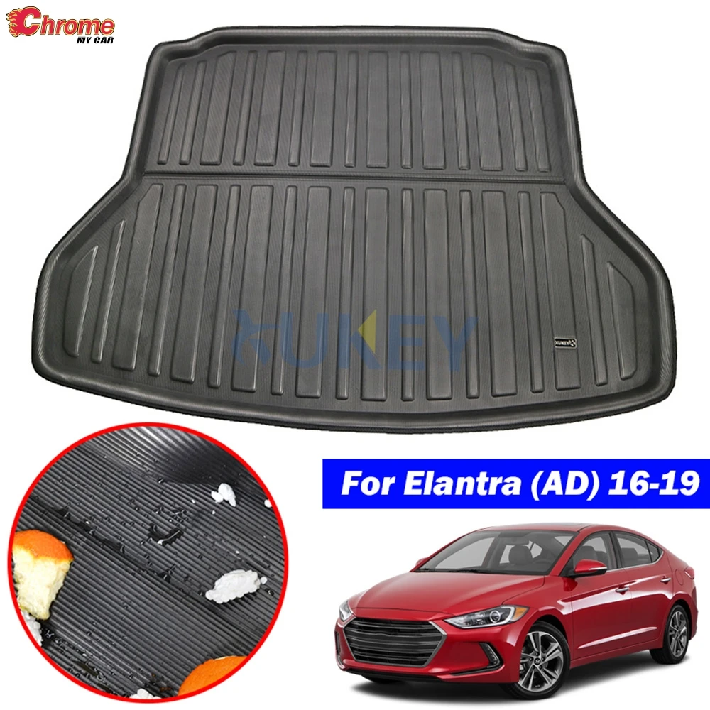 For Hyundai Elantra 2014-2019 Car Rear Cargo Boot Trunk Mat Tray Pad Protector