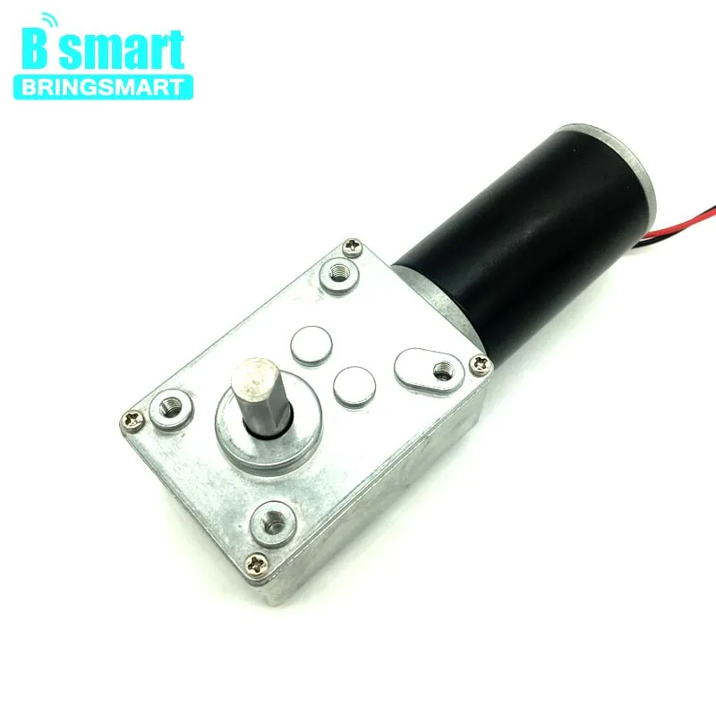 Baratos Venta al por mayor A58SW31ZY Motor de engranaje gusano 24v 7 470r min 12v CC Micro reverso Motor 6v Robot de alto Torque Motor eléctrico D eje